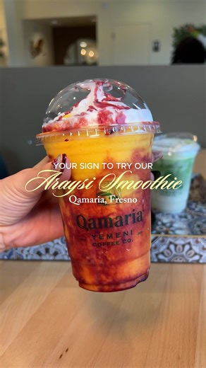 Mango lovers this one’s for you 👀🥭 Our Araysi Smoothie is a 16 oz blend of sweet rich mango mixed with a splash of fruit cordial for the perfect balance of freshness and flavor. Smooth refreshing and naturally sweet this is the kind of drink you’ll keep coming back for. . . . #559fresno #559 #fresnocalifornia #coffee #fyp