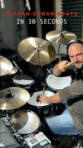 8 Afro-Cuban Beats on #drums in 30 Seconds!