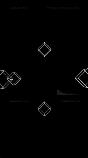 #77 3D Grid 8-Vertex 5-Point Selection #generativeart #p5js #creativecoding