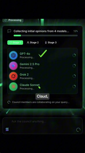 This AI Council Thinks Like a Team — Multiple Models. One Perfect Answer 🔥