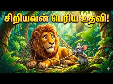 சிங்கமும் எலியும் 🦁🐭 – The Lion and the Mouse | Tamil Moral Story for Kids | Chutties Bus