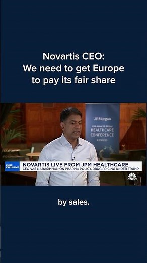 Novartis CEO: We need to get Europe to pay its fair share