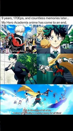 Thank you, My Hero Academia, for teaching us what it truly means to be a hero. 🦸‍♂️✨