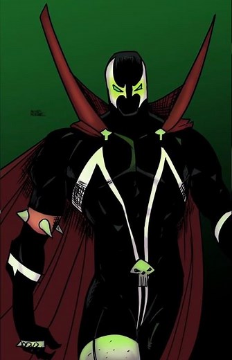 Inking and Colouring Spawn #spawn #toddmcfarlane #drawing