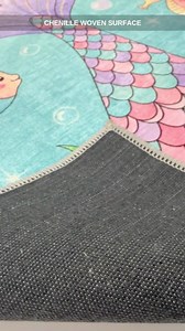Mermaid Tail Kids Rug, Washable Ocean Nursery Playroom Rug - Etsy