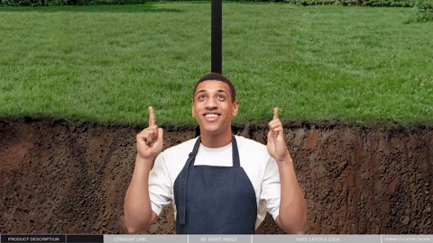 Fencer Wire 5 ft. x 8 ft. Heavy-Duty Steel Spaced Bar Pointed Pinnacle Metal Fence Panel (Single Panel) FPS14-B5X8P