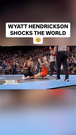 Wyatt Hendrickson just pulled off debatably the biggest upset in NCAA wrestling history 🤯🤯🤯#ncaawrestling | FloWrestling