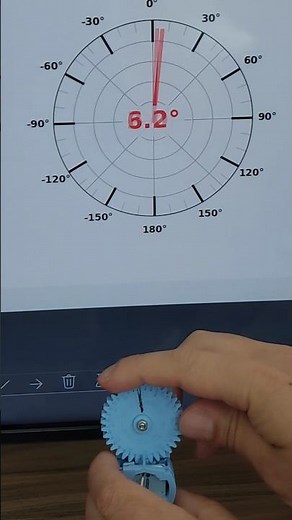 As5600 magnetic encoder test harness #sensor #arduino #drone #robotics #3dprinting