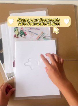 20 Pack Thick Clear Plastic Folders – Fits A4 & Letter Size Paper 8.5x11 Inch, Waterproof Clear Folders for Documents Plastic, Convenient for Carrying, Sharing, and Presenting Documents