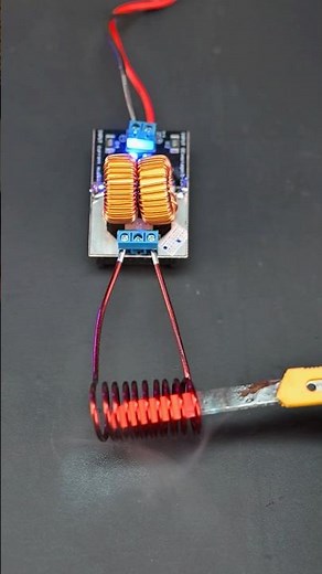 How Induction Heating Modules Work | 5V-12V Induction Heating Power Module: Demo & Review #shorts