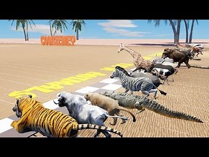 Epic Race with 40 Wild Animals: Desert Dash Who Will Win the Challenge