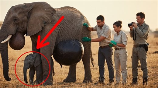 Heartbreaking Moment: Baby Elephant Pleads for Her Mother’s Life – What Happens Next Leaves the Entire Rescue Team in Shock 😢💔🐘 In a scene that tore at the hearts of everyone present, a tiny baby elephant desperately pleaded for her mother’s life, her cries echoing across the wild. Witnesses say the raw emotion and sheer desperation in her eyes brought even the most experienced rescue team to a stunned silence. What unfolded next was so unexpected, so profoundly moving, that it changed everyo