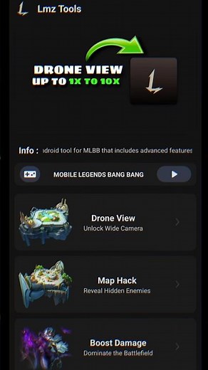LmzTools Injector mlbb update 2025 2026 #mobilelegends #mlbb #droneview