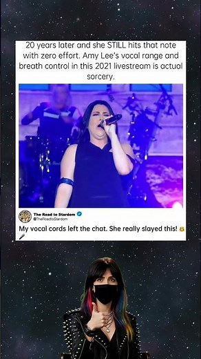 Amy Lee’s vocals are actually UNREAL 🤯#AmyLee #Vocals #HighNote #EvanescenceLive #rockqueen