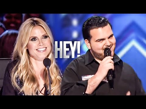 This Guy SHOCKS With BIG Frank Sinatra Voice And FLIRTS With Heidi Klum! | America's Got Talent