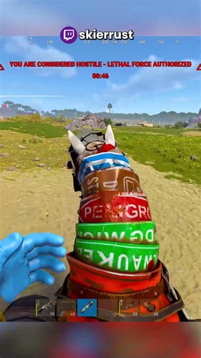 Turrets won't shoot mounted players #rust #rustgame #rustshorts