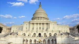 Download Time lapse of the United states capitol building, Washington DC, USA.