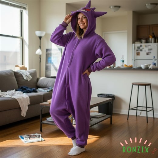 Purple Monster Onesie Adult Plush Hooded Cosplay Pajama Unisex Cozy Halloween Christmas Costume Gift - Etsy New Zealand