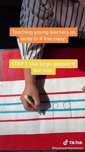 Teaching Young Learners to Write in 4 Line Copy