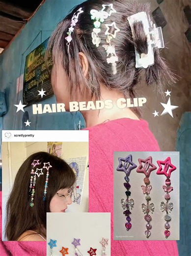 ✨ Beads Hair Clip ✨ Cocok dipakai harian atau jadi statement look. Kalau kamu suka aksesori yang unik dan bernilai, ini jawabannya. #fyp #aksesoriswanita #hairclip #handmade #CapCut