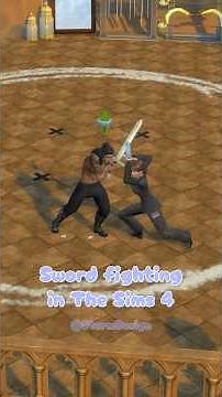 Sword fighting in The Sims 4 No CC!