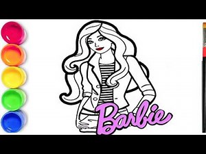 How to draw a Barbie Step by Step | Draw Barbie For Kids
