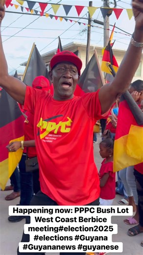 Happening now: PPPC Bush Lot West Coast Berbice meeting#election2025 #elections #Guyana #Guyananews #guyanese | Little Guyana-592 News