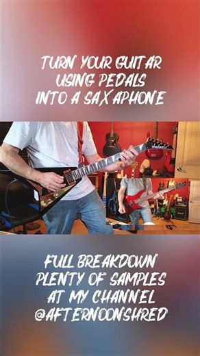 Turn your guitar, using pedals, into a Saxaphone.