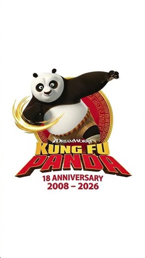 DreamWorks Kung Fu Panda 18 years 2008 - 2026 logo