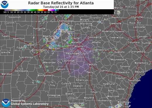 6.8K views · 82 reactions | Another active day of weather is underway. A broken line of showers and thunderstorms are currently moving across north Georgia with isolated activity across east central Georgia. More showers and thunderstorms are expected to develop through the afternoon. #gawx | US National Weather Service Peachtree City Georgia | Facebook