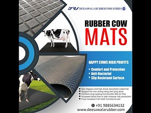 "Revolutionize Your Barn with Rubber Cow Mats - The Ultimate Comfort Solution for Your Cows!"