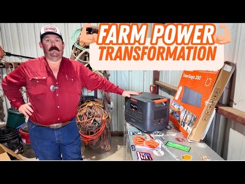 Solar Powered Barn - The Ultimate Off-Grid Upgrade with the Jackery Solar Generator HomePower 3000