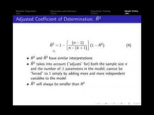 12.4. Multiple Regression Model: Model Utility