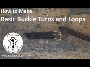 How To Make Buckle Turns and Loops From Leather