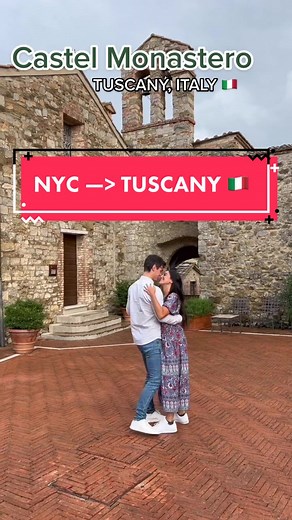 TIMES SQUARE NYC ———> CASTEL MONASTERO TUSCANY, ITALY 😍 @Castel Monastero 🤍🤍🤍🤍🤍 #travel #traveltiktok #transition #traveltransition #italy #nyc #timessquare #spa #resort #luxury #italianvacation #newyork
