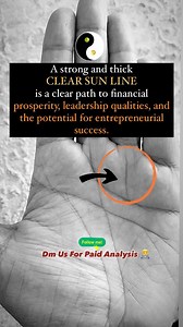 719 reactions · 25 shares | Sun Line In Palmistry #palmistry | Gurugynam Guruji | Facebook