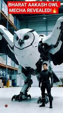India's Owl Mecha Revealed: Bharat Aakash Super Soldier 2026! #shorts #viral
