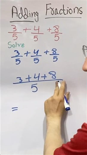 Add the following fractions | Adding fractions #maths #matheducation340 #fractionaddition #shorts