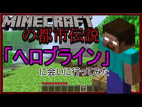 【マイクラ】ヘロブラインは実在するのか⁉【都市伝説】