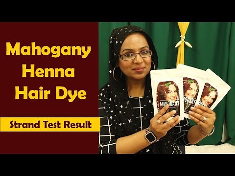 Mahogany Henna Hair Dye - How to Mix Mahogany Henna Color - Strand Test Results