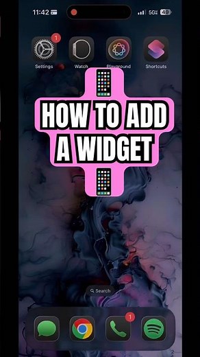 How to Add a Widget to your iPhone