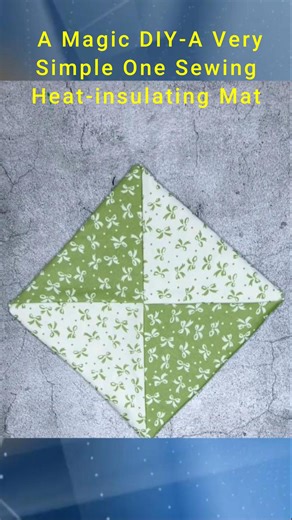A Magic DIY - A Very Simple One Sewing Heat-Insulating Mat #Handmade #crafting #handmadediy #sewinghacks #tutorial #lovecrafting #Craft #patchwork #patchworkdesign #new #howtomake #reelsfypシ #howto #handcraft #dıy #diyideas #diycrafts #allgirlsthings #diyhome #selfimprovementtips #selfimprovementdaily #trending #crafts #HeatInsulating #insulating #mat | All Girls' Things