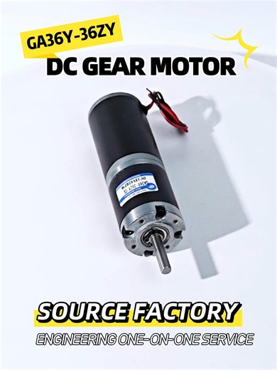 GA36Y-36ZY DC gear motor package Can be matched with 36MM motor bracket and support custom output shafts.With DC motor controller Controllable motor forward and reverse rotation stepless speed regulation function,Low noise and strong stability.#Motor #gearmotor #electricmotor #dcmotor #motorfactory #supplier #sourcefactory #OEM #factor #manufacturer