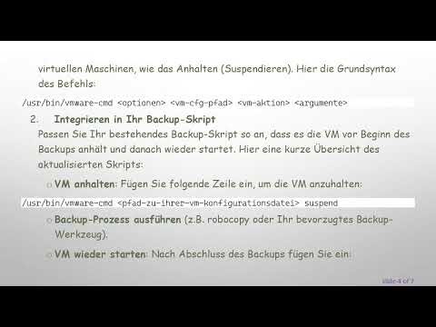 Effizientes Backup Ihres VMWare Servers