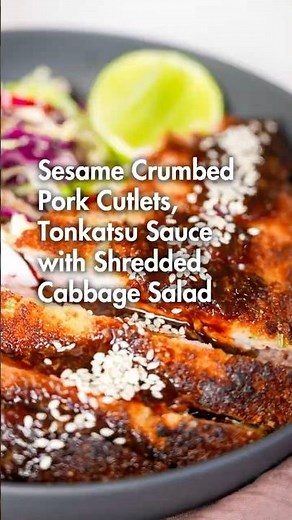 Japanese-Style Pork Cutlets with Tonkatsu Sauce