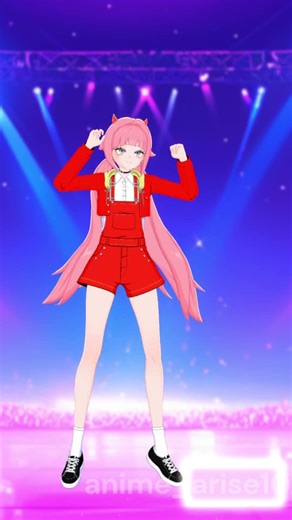 Zero Two Dance is ETERNAL!💃✨️ #shorts #anime #vtuber #animegirl