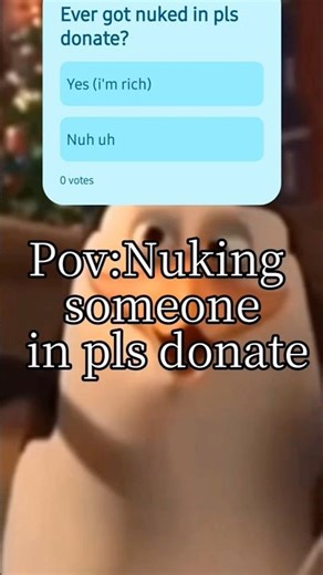 Nuking in pls donate be like: #roblox #plsdonate #nuke