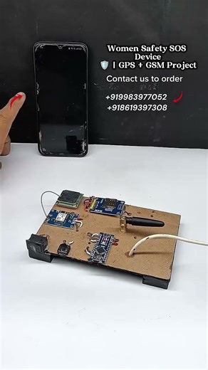 🚨Women Safety Device with GPS – New Science Project 2026