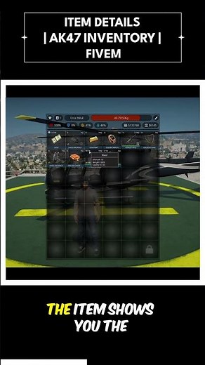 Item Details | Ak47 Inventory | #fivem #gta5 #roleplay #gtaonline #gtarp