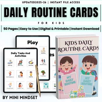 Visual Schedule Cards for Kids | Daily Routine Cards | Autism, Special Education